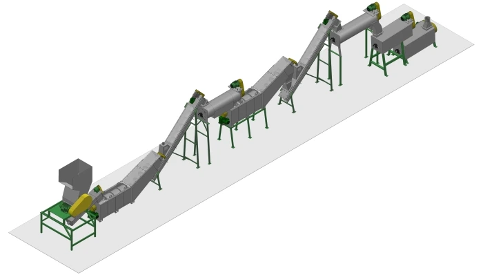 Layout de uma Linha de Lavação